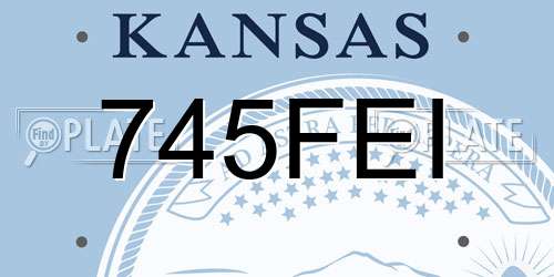 745FEI Kansas License Plate