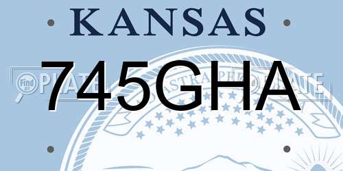745GHA Kansas License Plate