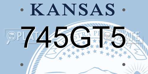 745GT5 Kansas License Plate