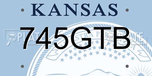745GTB Kansas License Plate