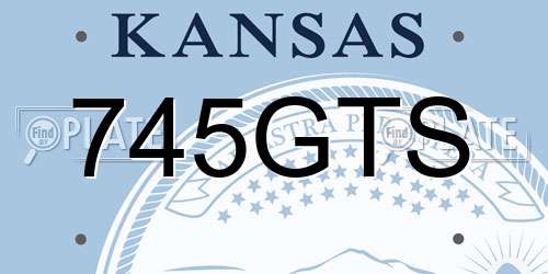 745GTS Kansas License Plate