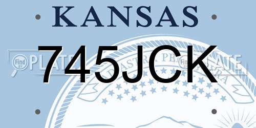 745JCK Kansas License Plate