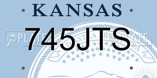 745JTS Kansas License Plate