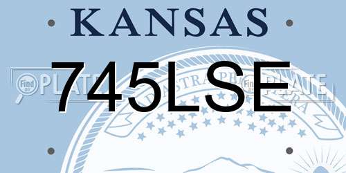 745LSE Kansas License Plate