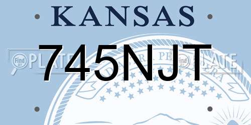 745NJT Kansas License Plate