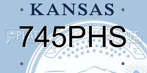 745PHS Kansas License Plate