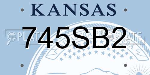 745SB2 Kansas License Plate
