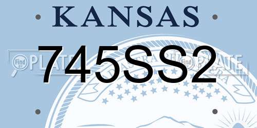 745SS2 Kansas License Plate