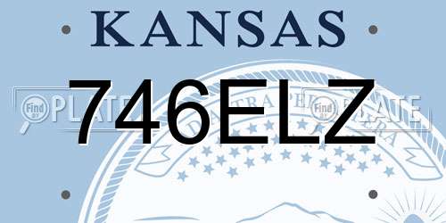746ELZ Kansas License Plate