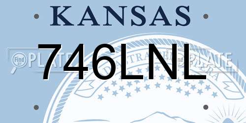 746LNL Kansas License Plate