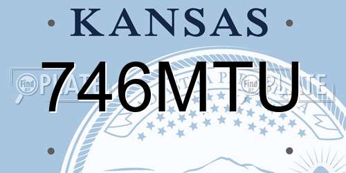 746MTU Kansas License Plate