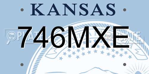 746MXE Kansas License Plate