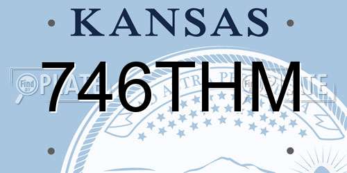 746THM Kansas License Plate