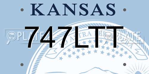 747LTT Kansas License Plate