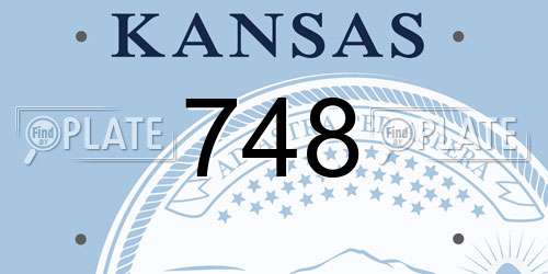 748 Kansas License Plate