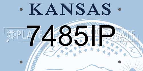 7485IP Kansas License Plate