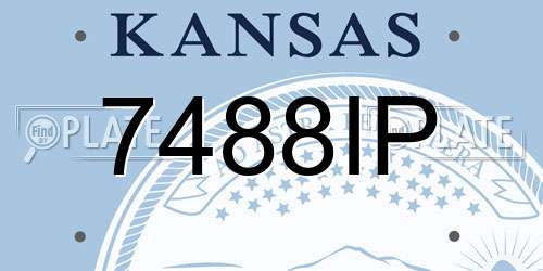 7488IP Kansas License Plate