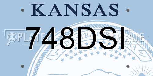 748DSI Kansas License Plate