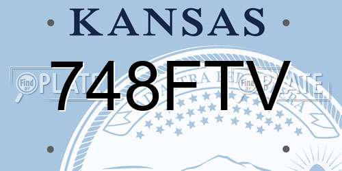 748FTV Kansas License Plate