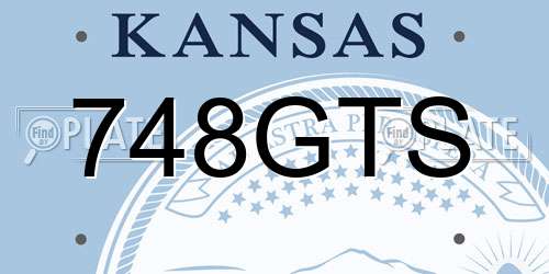 748GTS Kansas License Plate