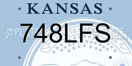 748LFS Kansas License Plate