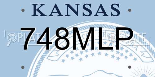 748MLP Kansas License Plate