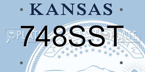 748SST Kansas License Plate