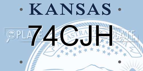 74CJH Kansas License Plate