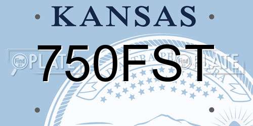 750FST Kansas License Plate
