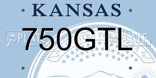750GTL Kansas License Plate
