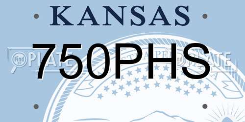 750PHS Kansas License Plate
