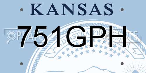 751GPH Kansas License Plate