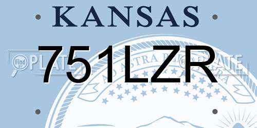 751LZR Kansas License Plate