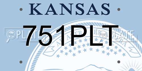 751PLT Kansas License Plate