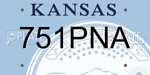 751PNA Kansas License Plate
