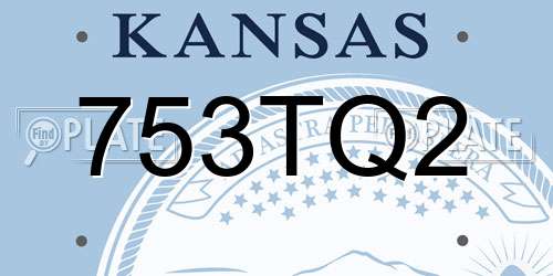 753TQ2 Kansas License Plate