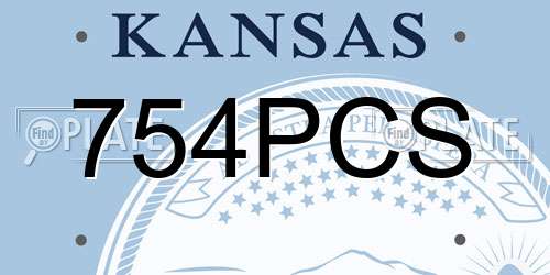 754PCS Kansas License Plate