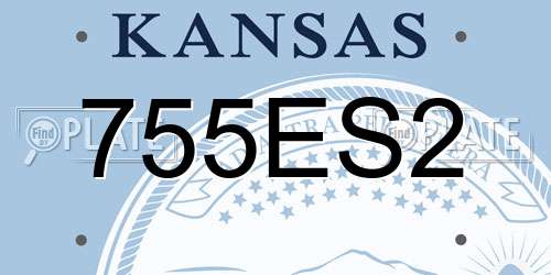 755ES2 Kansas License Plate