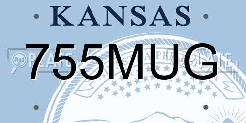 755MUG Kansas License Plate