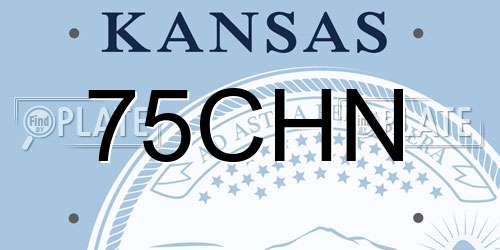 75CHN Kansas License Plate