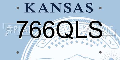 766QLS Kansas License Plate