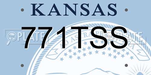 771TSS Kansas License Plate