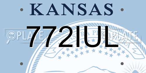772IUL Kansas License Plate