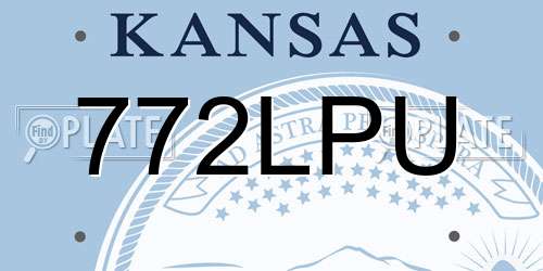 772LPU Kansas License Plate