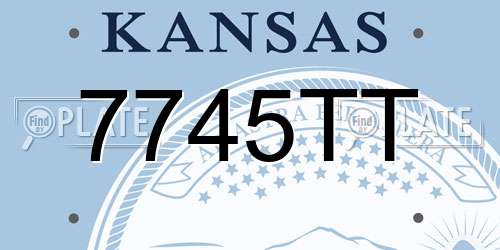 7745TT Kansas License Plate