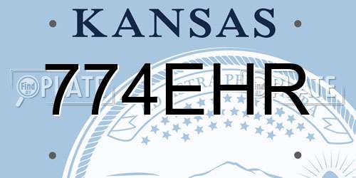 774EHR Kansas License Plate