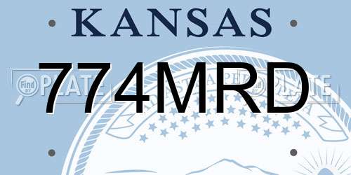 774MRD Kansas License Plate