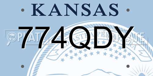 774QDY Kansas License Plate