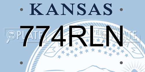 774RLN Kansas License Plate