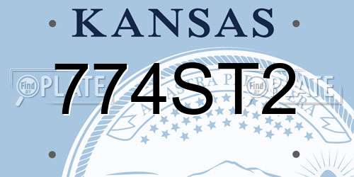 774ST2 Kansas License Plate
